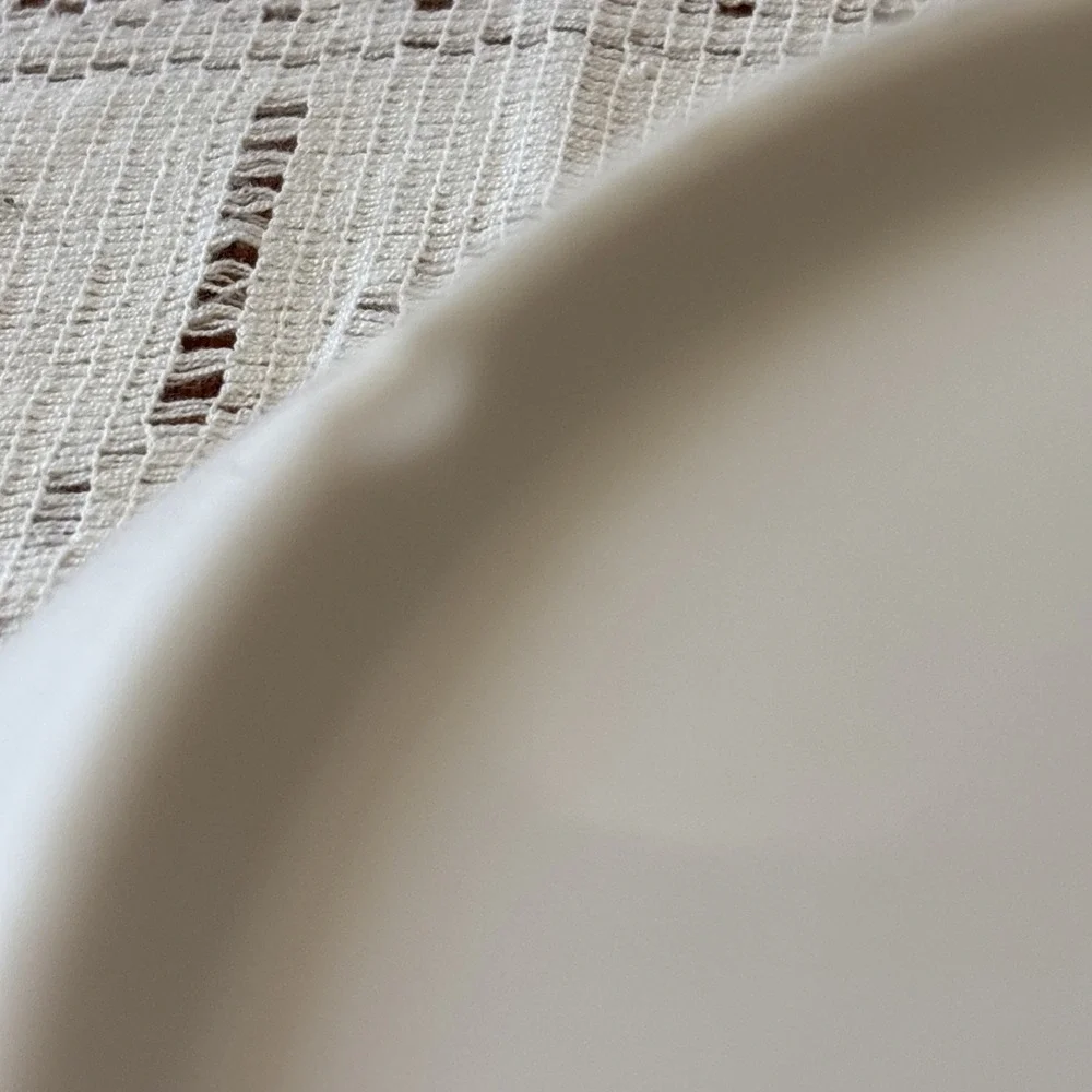 Pier 1 Imports White Glaze Nesting Mixing Bowls ~ Set of 4
